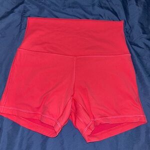 Hot pink lulu align shorts